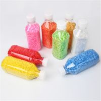 1 Bottle Slime Foam Beads Ranbow Assorted Color Polystyrene Styrofoam Filler Foam Mini Beads Balls DIY Decoration