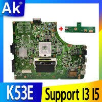 Akemy NEW K53SD REV2.3 Laptop motherboard for ASUS K53E K53 A53E A53S X53S X53E P53 original mainboard Support I3 I5 CPU GMA