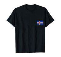 Mens Large T-shirt T Red Cross Is Isl Iceland Flag For Decoration 4XL/5XL/6XL