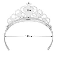 Queen Princess Cosplay Crown Crystal Props Beautiful Birthday Party Dress Up Jewelry Gift for Girls