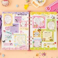 ☃▫✷ Cartoon Sanrio Can Be Torn Notepad Anime Hello Kitty Melody Kuromi Cinnamoroll Harajuku Notepad Notebook Note Note Student Gift