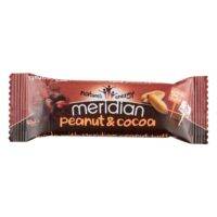 สินค้านำเข้า ♦ (x 3) Meridian Peanut &amp; Cocoa Bar 40g เมอริเดียน บาร์ ถั่วลิสงผสมโกโก้ 40 กรัม