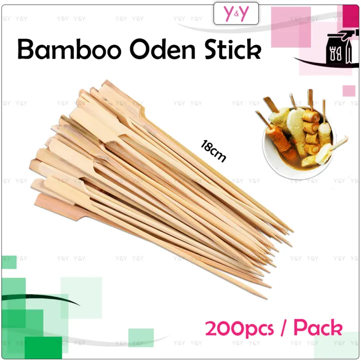 200pcs 18cm Bamboo Oden Stick Skewer / BBQ Bamboo Stick / Teppo Skewer ...