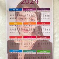 ปฏิทินปี 2024 ขนาด A4 ส่งรูปมาทำได้  สินค้าเคลือบแข็ง ภาพชัด เจมีไนน์โฟร์ท 4eve proxie หรือรูปเพื่อนเพื่อทำเป็นของขวัญ