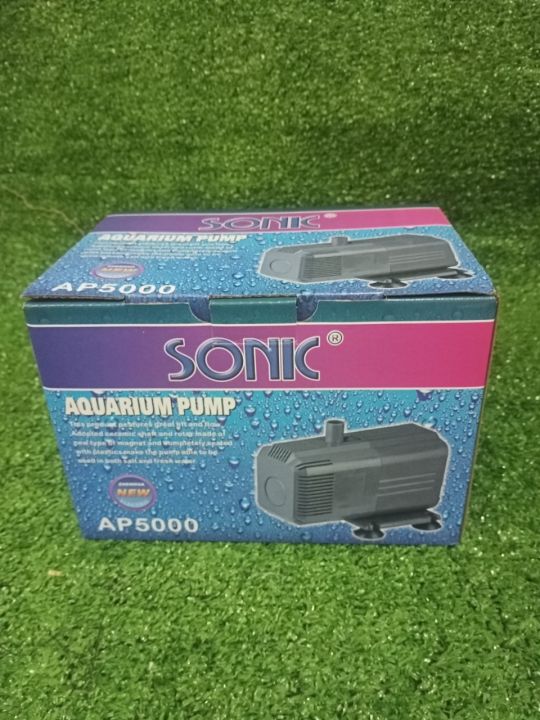 ปั๊มน้ำพุ-ปั๊มตู้ปลา-sonic-ap-5000-ปั๊มน้ำคุณภาพยอดนิยม-ราคาถูก-ap5000