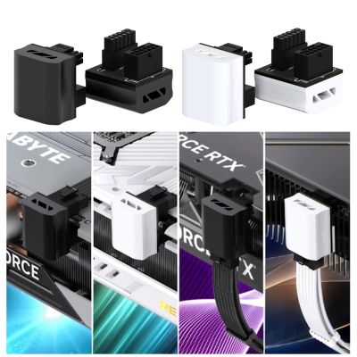 12VHPWR Angled Adapter 16 Pin Graphics Card Power Converter Head 12 4Pin Adapter Plate High Performances Power Adapters