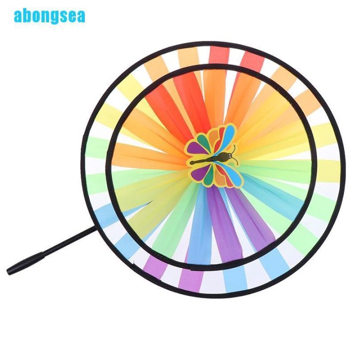 abongsea-กังหันลมคู่-สีสันสดใส-ของเล่นสําหรับเด็ก