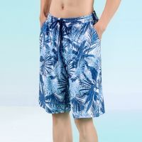 Jung fly boxer prevent embarrassing double five swimming trunks printing bubble hot spring male fashion big yards mens