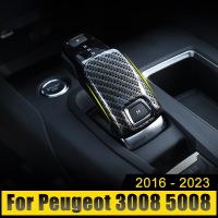 ฝาครอบลูกบิดหัวเกียร์รถยนต์ Gear Head สำหรับ Peugeot 3008 5008 GT Citroen C5 Aircross 2017 2018 2019 2020 2021 2022 2023