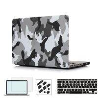 【♘COD Free Cas♘】 yqrg3yz Rygou เคสเคสแข็งน้ำหนักเบาบางเฉียบลายพรางสำหรับ Macbook Air Apple 13 11 Pro Retina 12 13 15นิ้ว