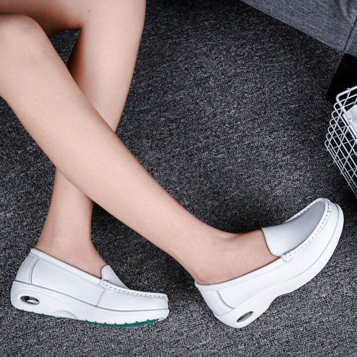 ielgy-size-36-40-white-nurse-shoes-for-women-slope-with-non-slip-korean-air-cushion-shake-shoes