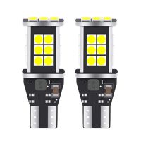 (Premium car)2ชิ้น T16 T15 W16W หลอดไฟ LED Canbus ไม่มีข้อผิดพลาด12V 3030 SMD 6500K 900Lm สีขาวไฟท้ายรถย้อนกลับไฟสัญญาณสำหรับ BMW