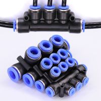 5-Way Variable Diameter Quick Push Connector Hose Adapter Garden Irrigation Pipe Pneumatic Tube Fitting Slip Lock Connect Repair Watering Systems  Gar