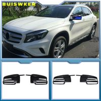 【car parts】ด้านหลังสำหรับ Mercedes-Benz W204 E W212 W176 W246 CLS C218 GLA X156 ABS คาร์บอนไฟเบอร์ Gloss Black