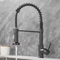 Removable Black Gourmet Kitchen Faucets Kitchen Removable For Kitchen Sink Mixer Tap For Sink 360 Degree Rotation