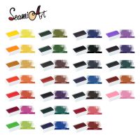 SeamiArt NEW 26 Colors Single Piece Full Pan Artist Grade Solid Watercolor Paint for Art Drawing Art Supplies