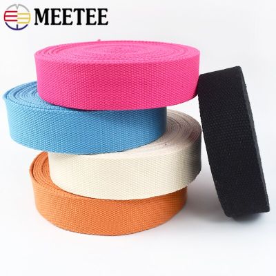 ：“{—— 8Meters Meetee 38Mm Canvas Weings Rion 2Mm Thick Polyester Cotton Weing Strap Belt DIY Bag Garment Sewing Accessories