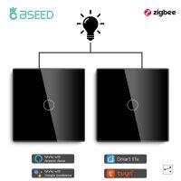 QSR STORE BSEED Zigbee Smart Touch Switch 1Gang 2Way Wireless Sensor 2Pack For Stairs Lamp Tuya Alexa Google Home Control