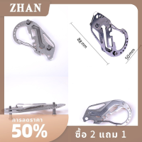 ZHAN คีมยึดกุญแจอเนกประสงค์ประแจ QuickDraw carabiner สแตนเลสพร้อมที่เปิดขวด