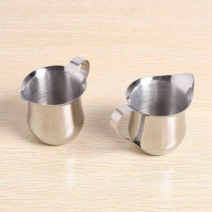 4pack-3oz-stainless-steel-bell-creamer-espresso-shot-frothing-pitcher-cup-latte-art-espresso-measure-cup