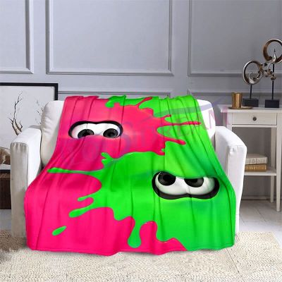 （in stock）My game blanket The latest fashion 3D printing Splatoon rectangular Flannel blanket Unique sofa blanket（Can send pictures for customization）