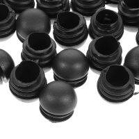 ✱✢❅ 100 Pcs Black Furniture Legs Bullet Glides Chair Feet Protectors Folding Caps Metal Plastic Patio Replacement Parts