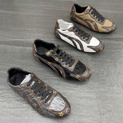 รองเท้ารองเท้าหนังขับรถอินเทรนด์สำหรับผู้ชายบุคลิกภาพของผู้ชายรองเท้าลำลองอินเทรนด์