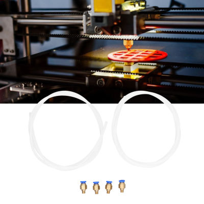 ตัวเชื่อมต่อแบบนิวแมติกทองเหลืองปลอดสารพิษชุดท่อ PTFE แบบนิวเมติกสำหรับเครื่องพิมพ์ 3D