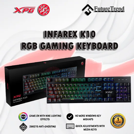 XPG INFAREX K10 RGB Gaming Keyboard | Lazada