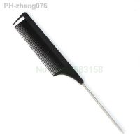 Pro Black Fine-tooth Metal Pin Hairdressing Hair Style Rat Tail Comb Brush Hot