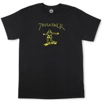 เสื้อยืดพิมพ์ลายแฟชั่น GILDAN ใหม่ เสื้อยืด ลายคริสต์มาส Thrasher Gonz P10 พลัสไซซ์ สีเหลือง  71SZ