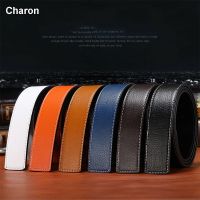 Leather No Buckle Belt Body Strap Without Buckle Belts Men Male Belts 2022 New Business Belt Without Automatic Buckle Strap