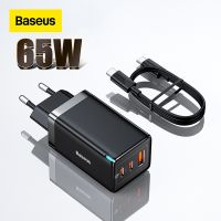 Baseus ที่ชาร์จ GaN QC 4.0 3.0 PD,USB เร็วพอร์ต3พอร์ตสำหรับ iPhone 12 13 14 Xiaomi แล็ปท็อปและแท็บเล็ต