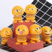 Combo 6 Thú Nhún Emoji Con Lắc Lò Xo Trang Trí Vui Nhộn Giao mẫu ngẫu nhiên