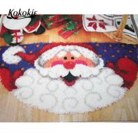 latch hook kits diy rug tapestry kit printed floor mat Christmas cushion Crocheting needle for carpet embroidery needlework kits