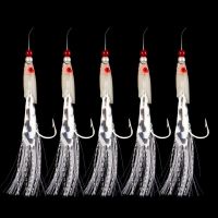 Fake Tool Worn Fishing Lure Hook /Lot Barbed Lure Crystal Soft Fishing Barbed Lures [hot]5pcs String Hook Rigs Jigs Lure Bait Soft