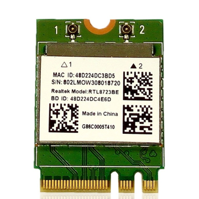 ใหม่สำหรับ Realtek RTL8723BE 802. 11bgn 300Mbps Wireless NGFF WLAN Card WIFI Bluetooth 4.0สำหรับ aertoshib