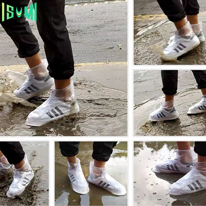 รองเท้ากันฝน-ถุงคลุมรองเท้า-ทำจาก-pvc-กันลื่น-ถุงคลุมรองเท้ากันน้ำ