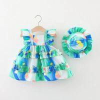 2023 New Girls Clothes Baby Girls Summer Dress With Hat  by Hs2023