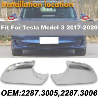 1 Pair Chrome or Black 2287.3005 2287.3006 For Tesla Model 3 2017-22 Left Right Door Wing Mirror Cover Lower Holder Brand New