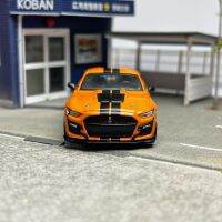 Gt500ฟอร์ดมัสแตงเชลบี้หล่อตายแบบ1:64สเกลรถโลหะผสมเครื่องประดับคงที่สำหรับเด็กงานอดิเรกวันหยุดของขวัญของสะสม