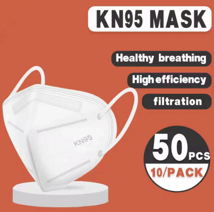 KN95 mask conforms to ergonomic design with a filtration rate of up to