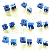 10pcs 3362P series resistance 101 201 501 102 202 502 103 Trimpo Trimmer Potentiometer 3362 500R 1K 2K 5K 10K 20K 50K 100K