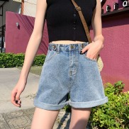 Quần Jean đùi 3 khuy ống rộng có túi - 247StoreFashion