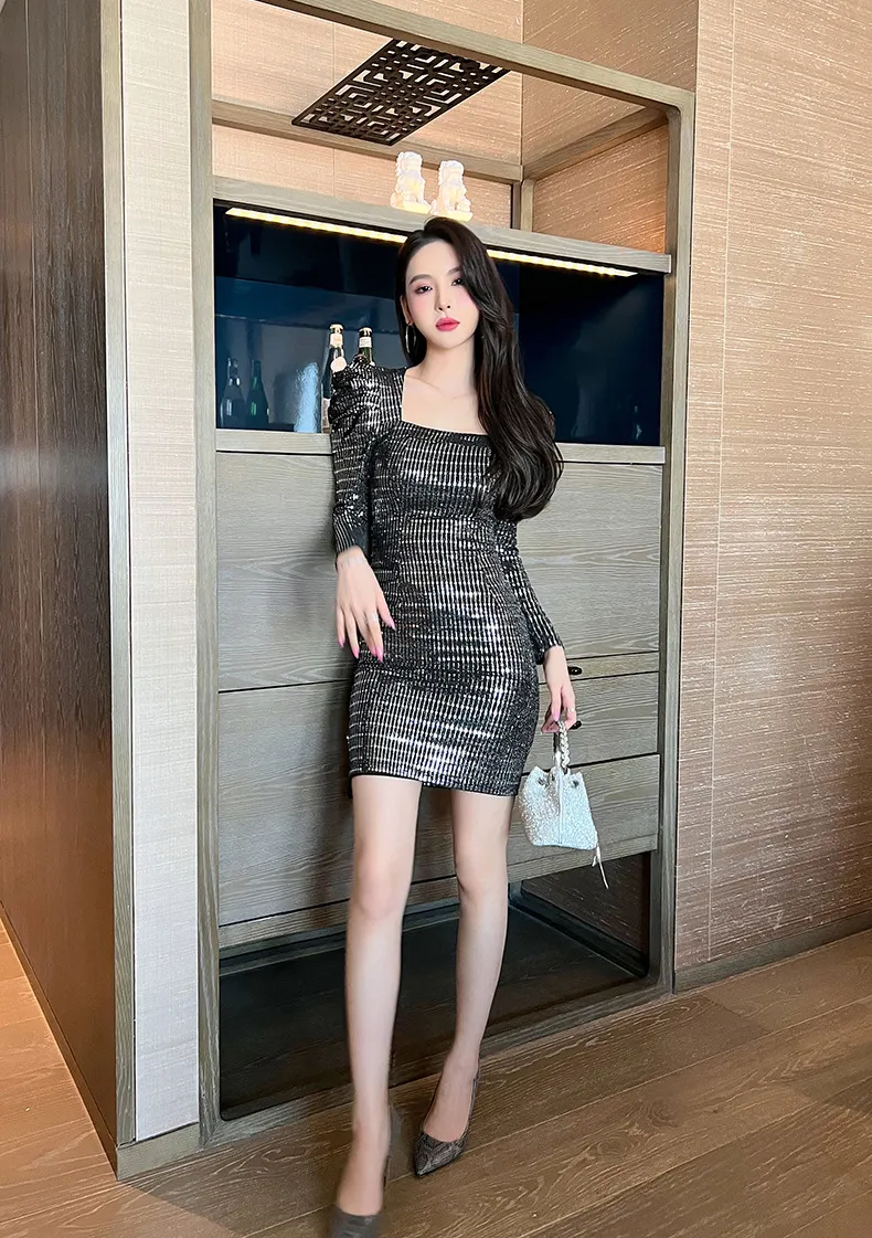 Đầm Len Maxi Nữ SANJOLI Váy Dự Tiệc Dáng Suông Dài Công Sở Thiết Kế Cổ Tròn  Ôm Body Thu Đông Hàn Quốc Sang Trọng VD014  MixASale