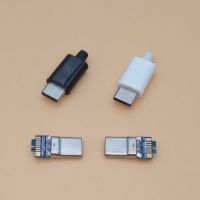 【Online】 Hiba eStore 2เซ็ต USB 3.1 Type C ชายเสียบเชื่อมสองด้านข้อมูลปลั๊กชาร์จเชื่อมต่อ