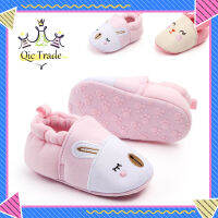 【จัดส่งที่รวดเร็ว✨】Newborn Baby Sock Shoes Cotton Non-slip Soft Sole Cartoon Rabbit Cute Toddler Shoes Sneakers