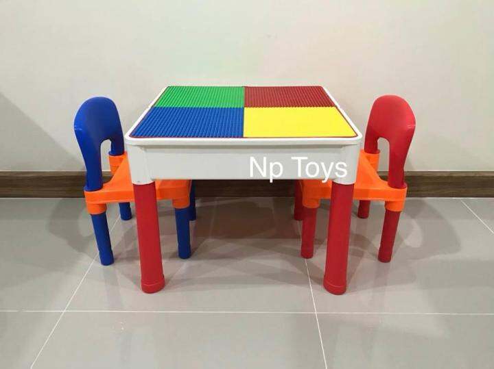 toykidsshop-ชุดโต๊ะเลโก้-เก้าอี้2ตัว-lego-2in1-construction-table-set