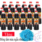 Combo 24 chai Nước tương Nam Dương Hàng Việt chai 500ml Tặng 1 bông tắm