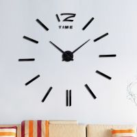 ZZOOI Understated luxury  Circular home decoration Corridor wall stickers mirror effect Modern style  diy quartz wall clock still life